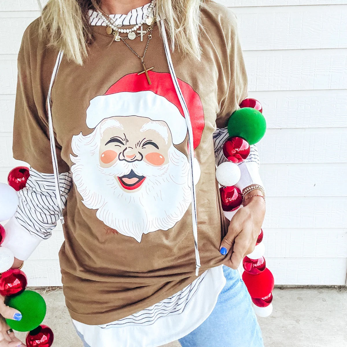 Warm & Whimsical Santa Tee (S-XL)