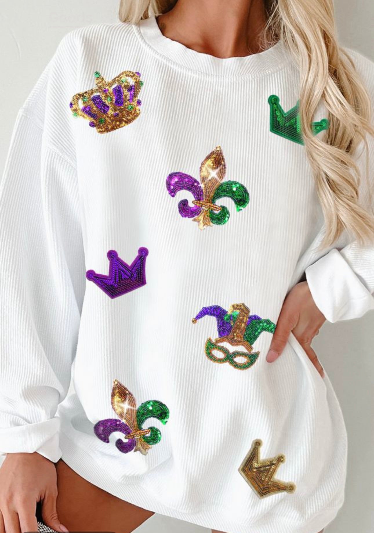 Be The First Mardi Gras WHITE TOP
