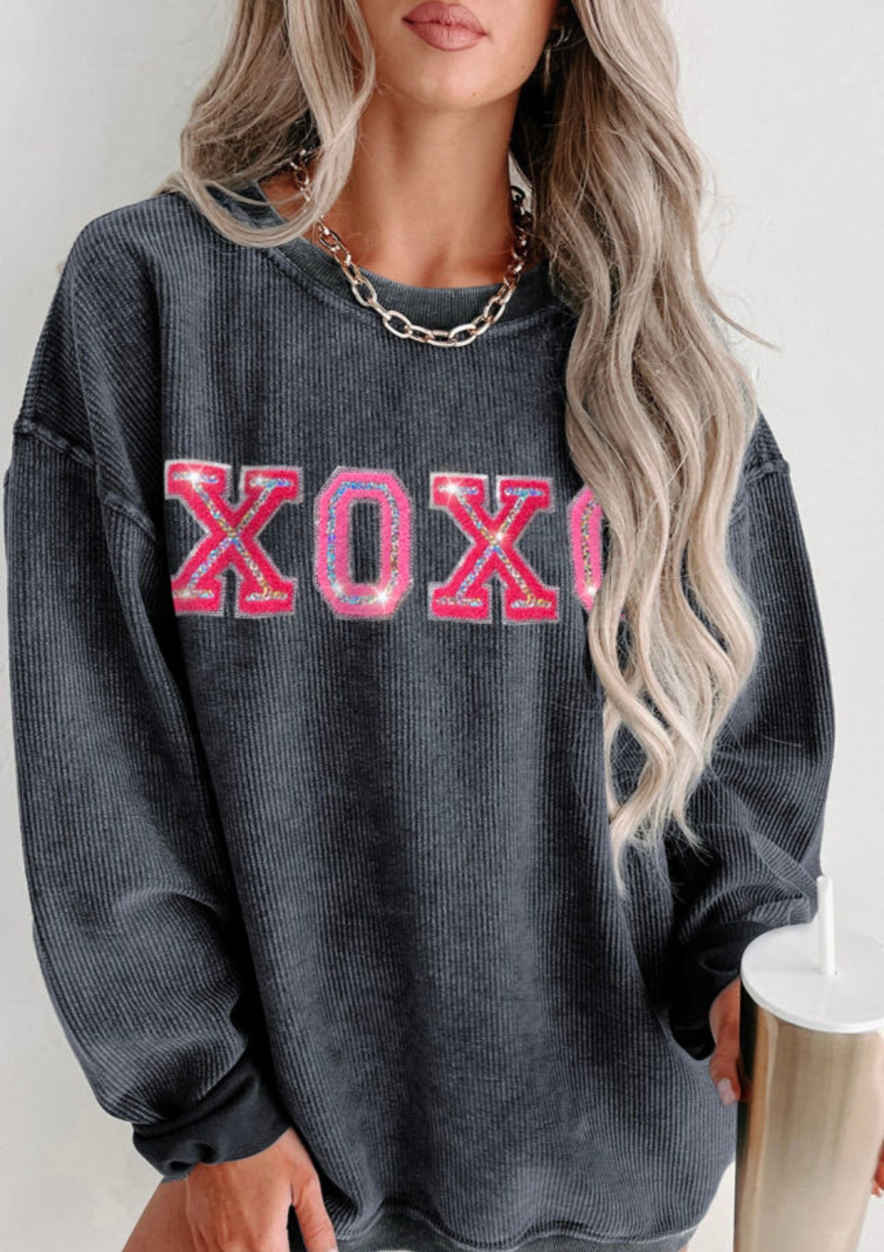 XOXO Sweatshirt GREY (S-2xl)
