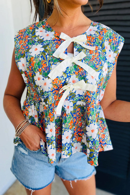 Wildflowers and Bows TOP (S-XL)