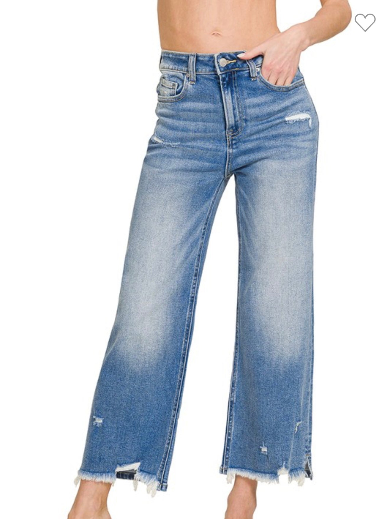 Medium in Distress Jeans (24-32)