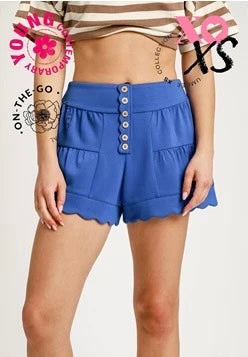 Kindly Decline Shorts BLUE