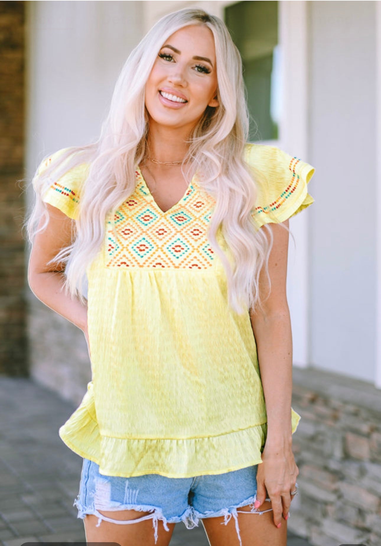 Long Happy Life Top YELLOW (S- xl)