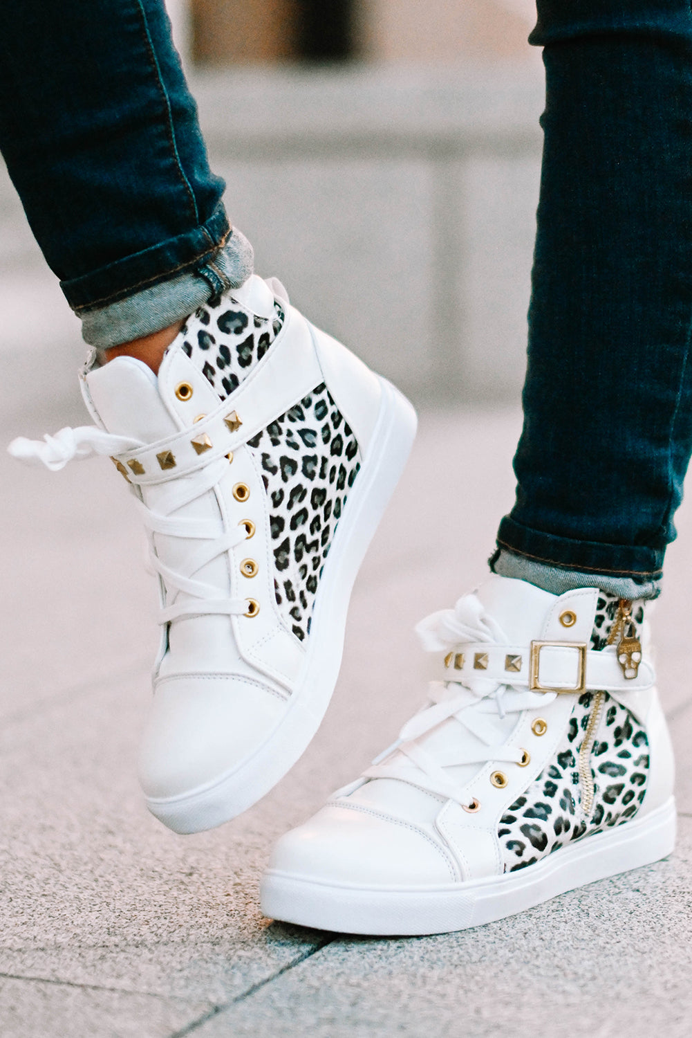 Lets Kick It High Top Sneakers (6-9.5)