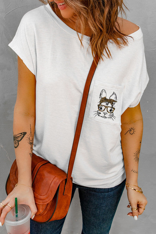 It’s Almost Time for the Easter Bunny POCKET TEE (S-XL)