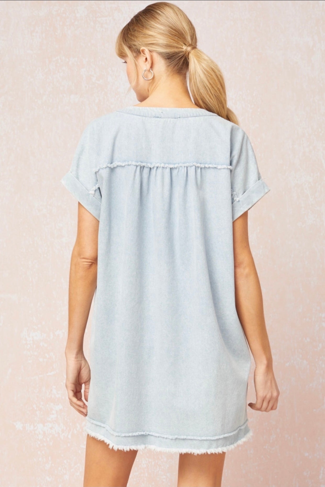 Hello Darling Dress LIGHT DENIM (S-L)