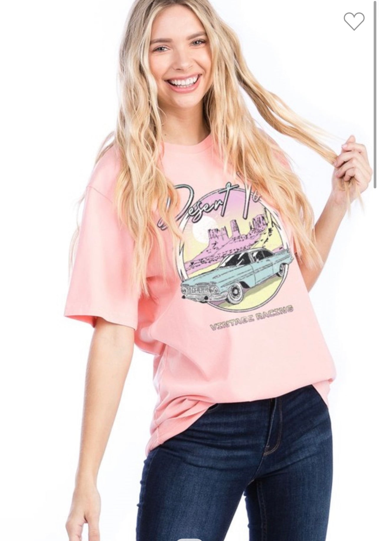 Desert Tour Tee PEACH (S-L)
