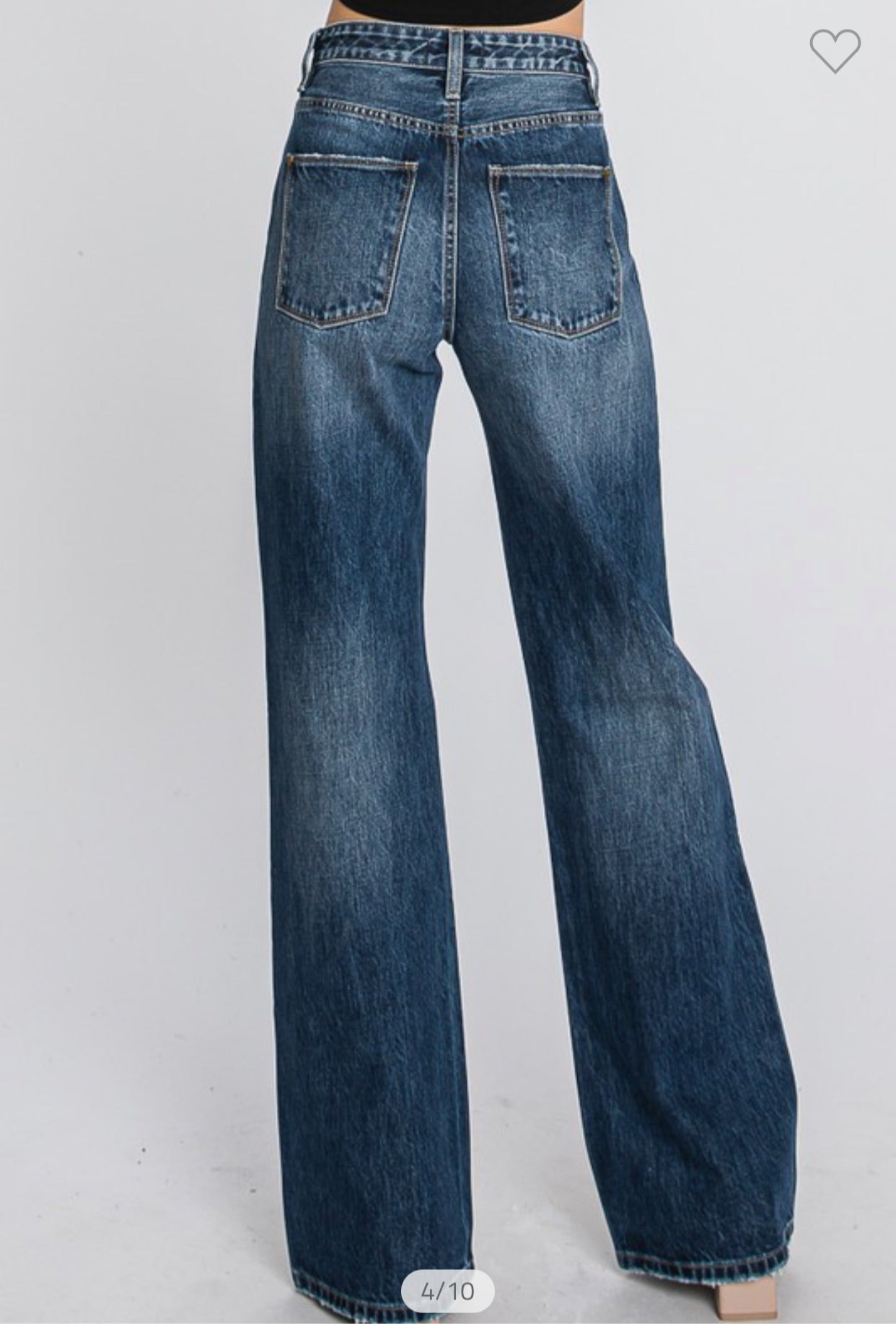 Bliss High Waisted Vintage Flares DARK BLUE (SZ 1-13)