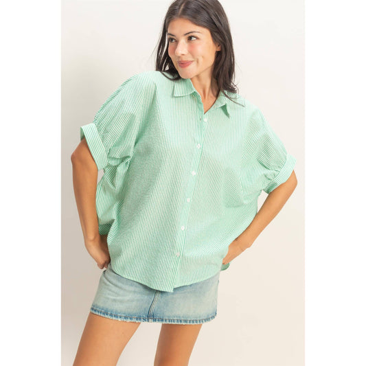 Kiss Me Top GREEN (S-L)