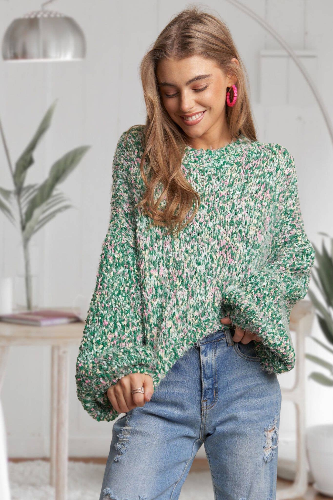 Luck Lane Sweater GREEN (S/M-M/L)