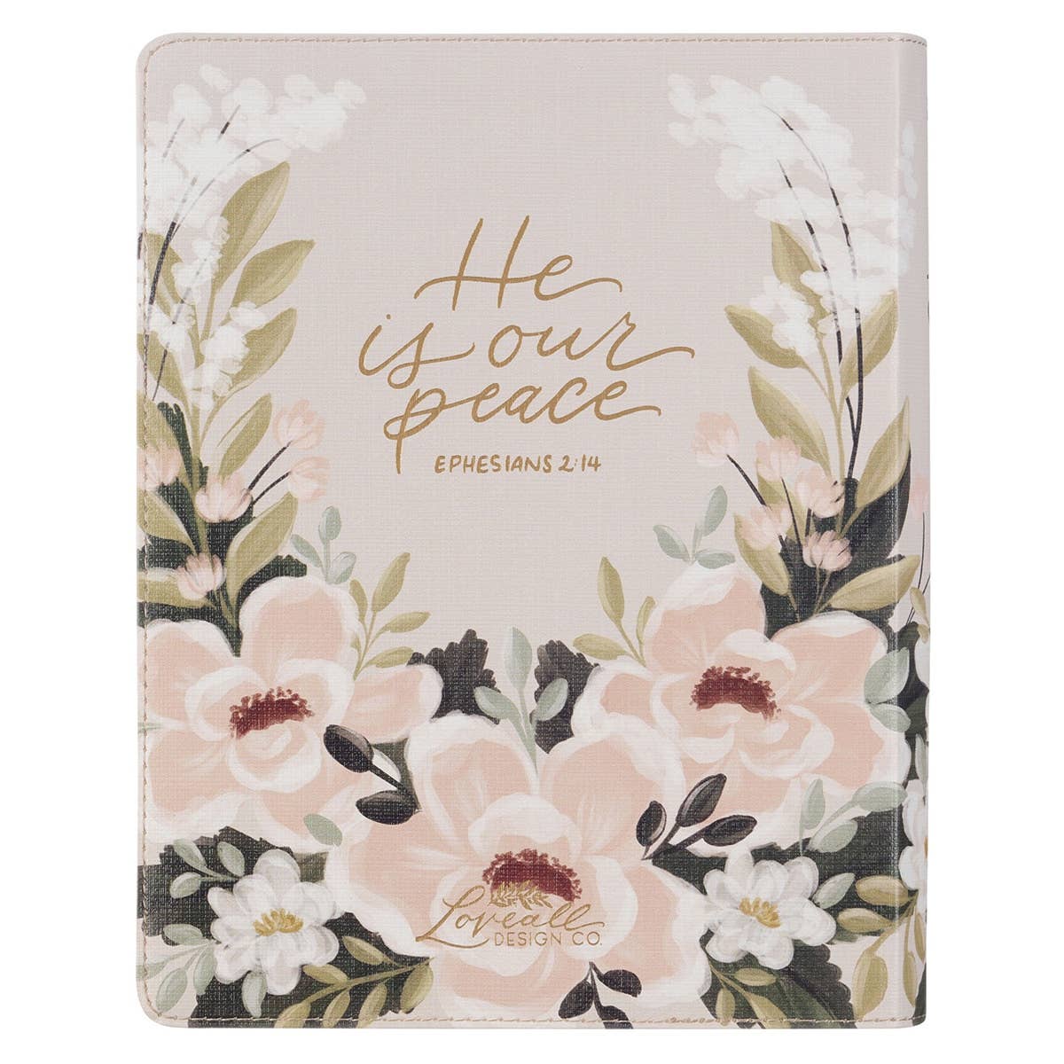 KJV Note-taking Bible Faux Leather Floral Printed Ps 91:4