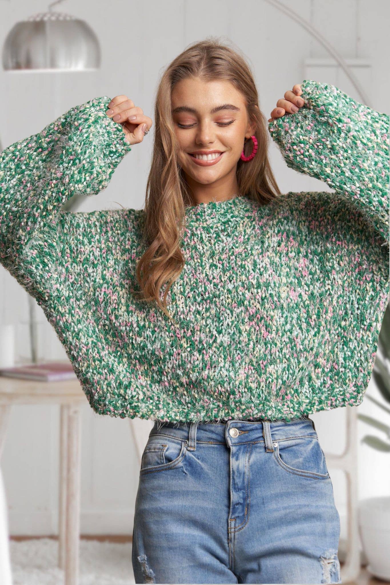 Luck Lane Sweater GREEN (S/M-M/L)