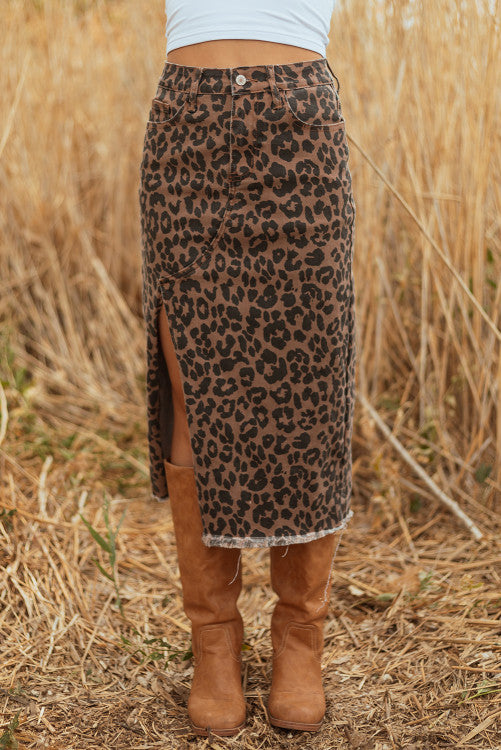 Fierce & Free Cheetah Skirt (S-XL)