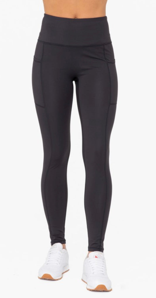 Just The Beginning Seamless Front Leggings BLACK (S-L)