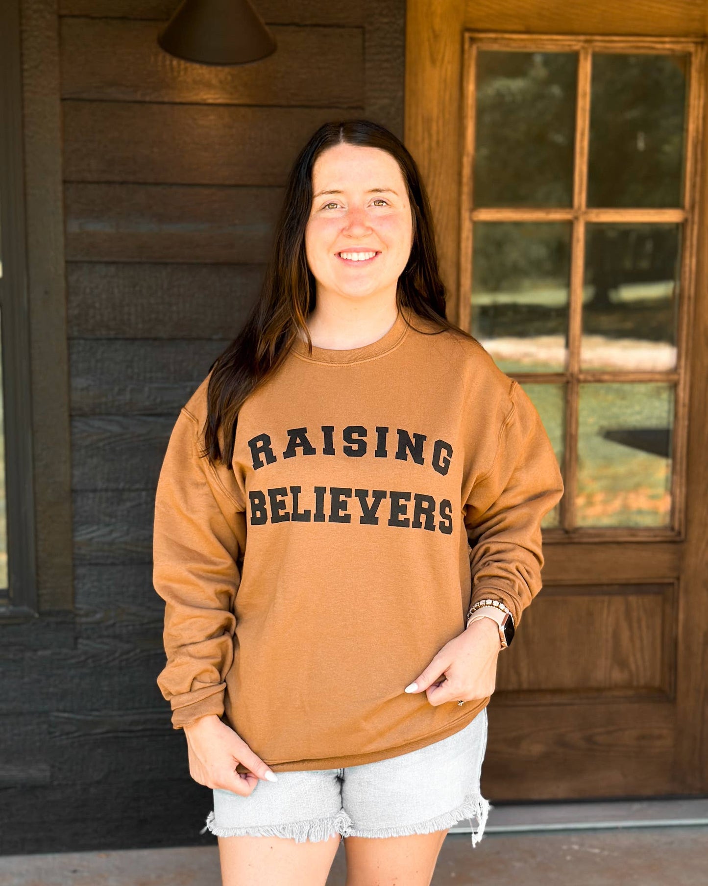 Raising Believers Pecan Graphic Sweatshirt : S-2xl