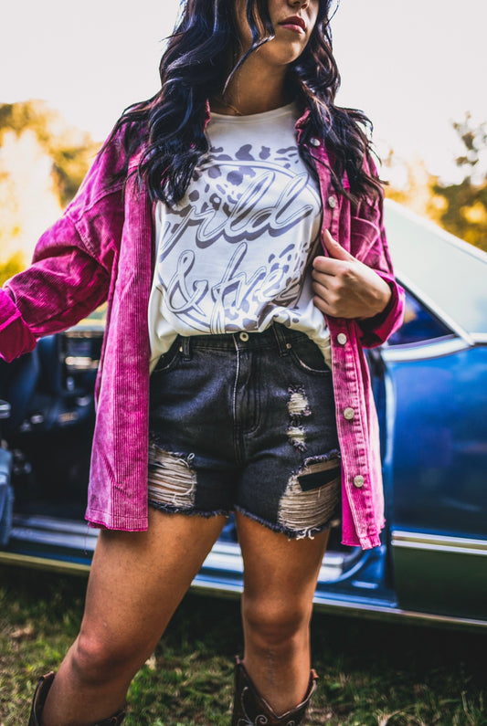 Our Love Collides Black Shorts (S-Xl)