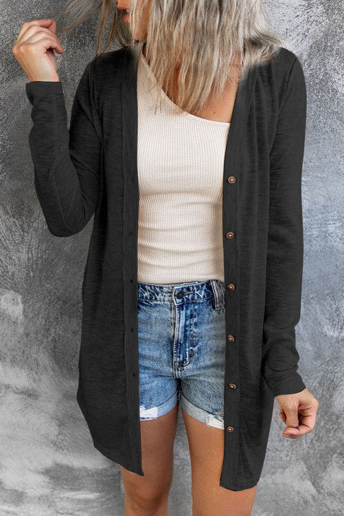 Meet You Outside Cardigan BLACK (S-2XL)