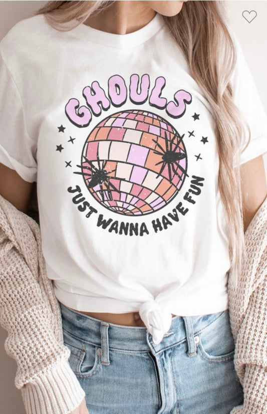 Ghouls Just Wanna Have Fun Tee WHITE (S-XL)